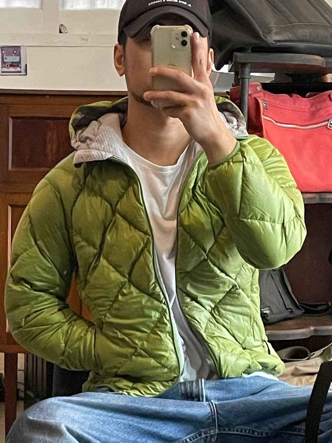 몽벨 후드 경량패딩 M 상품이미지1