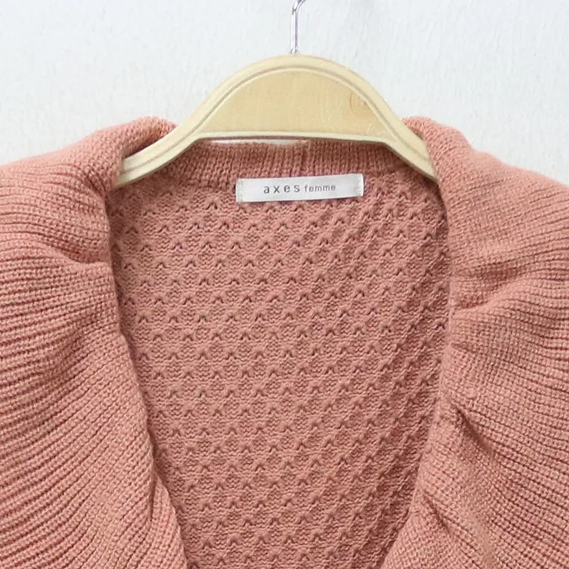 액시즈팜 딸기우유 프릴 니트 가디건 66084 상품이미지5