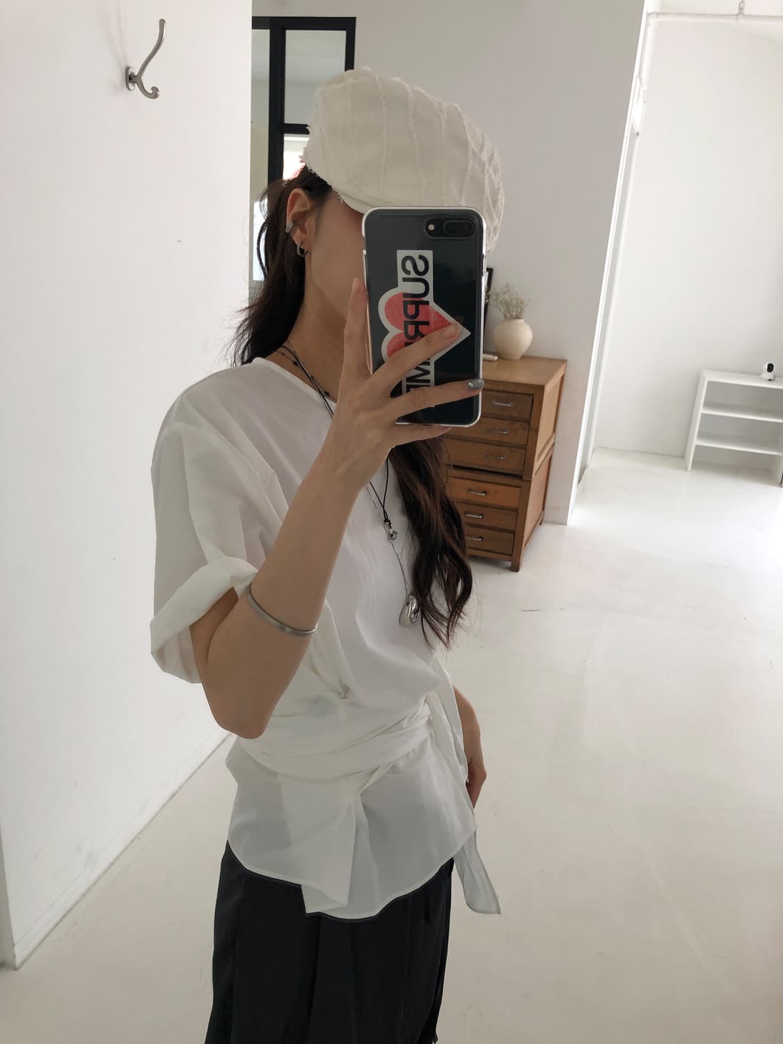 릿킴 marais blouse (white) 상품이미지10