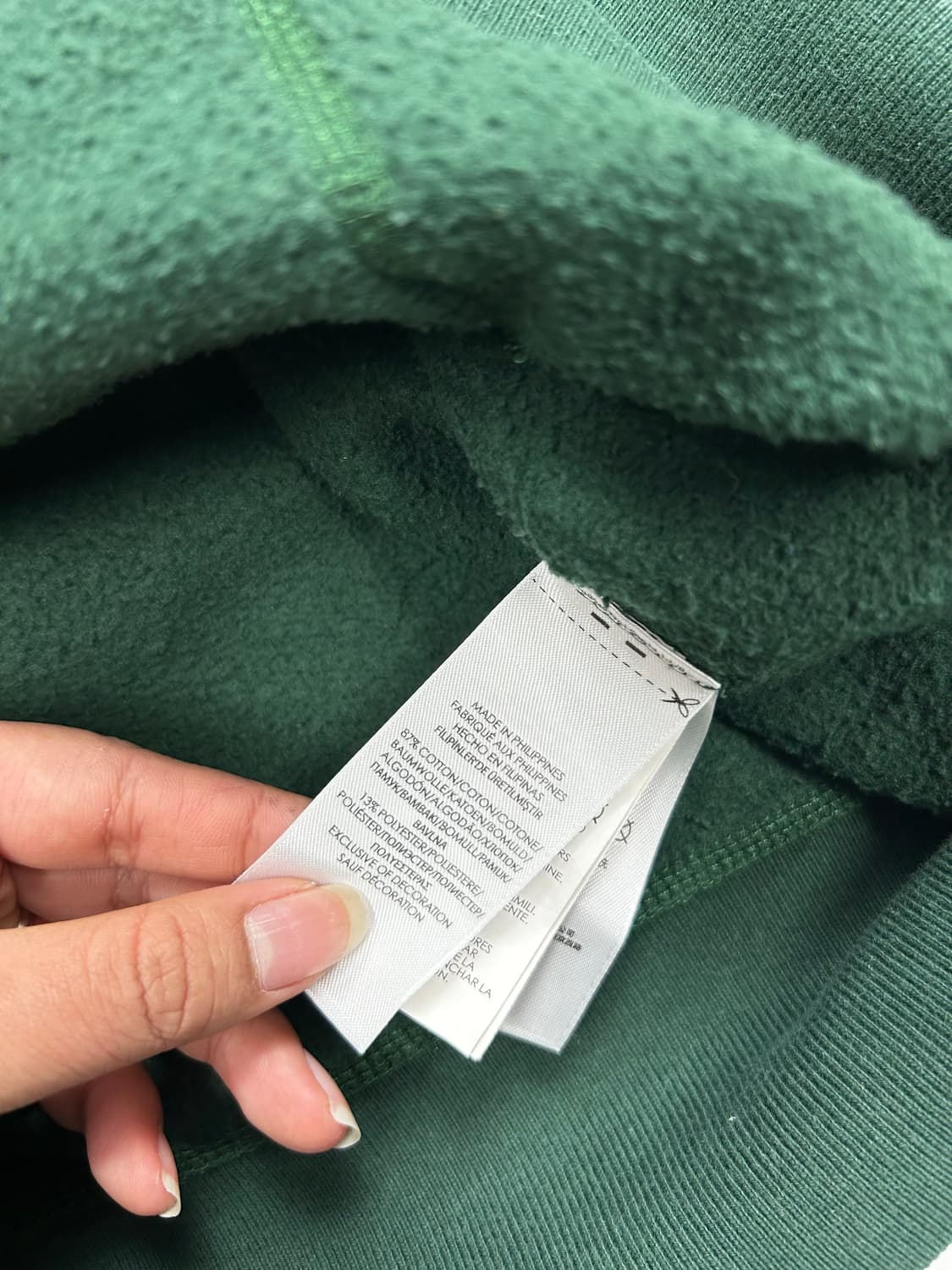 폴로 랄프로렌 그린 빅로고 후드티 L 상품이미지7