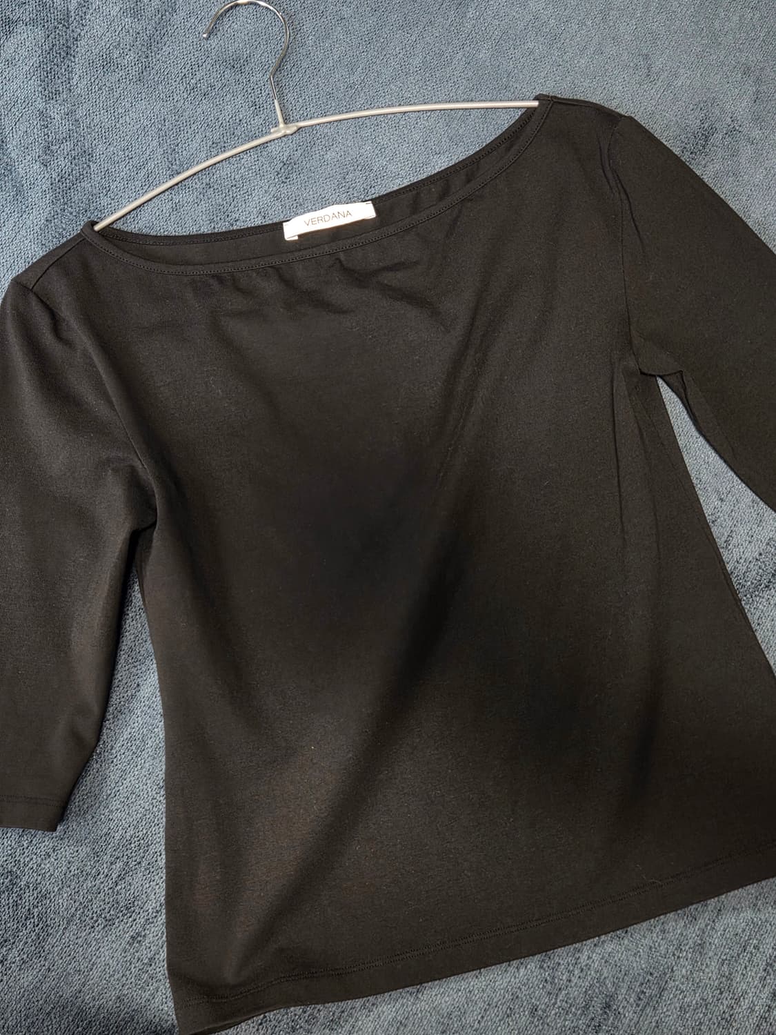 버다나 Phoebe Boat-Neck Top (black) 상품이미지2