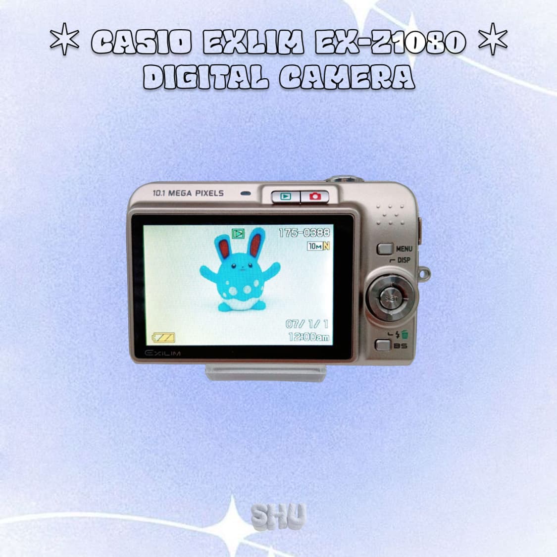 카시오 엑슬림 EX-Z1080 빈티지 카메라 디카 골드 상품이미지4