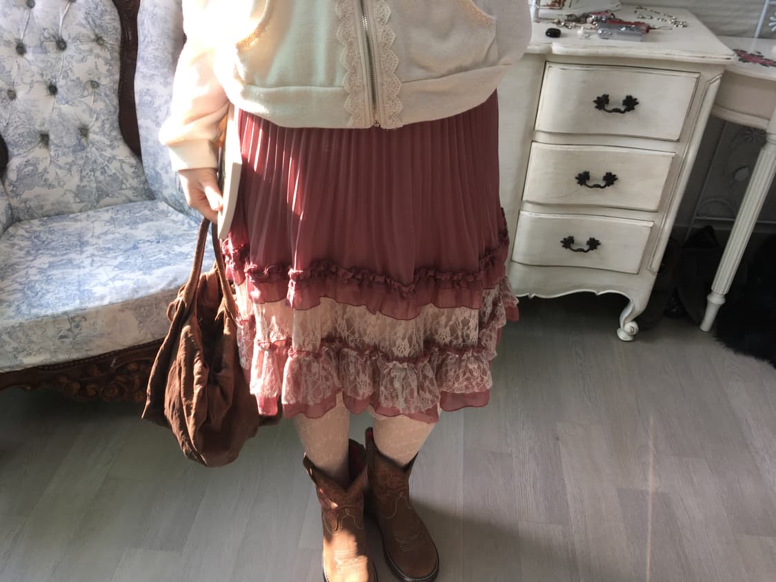 Axes femme 히메 갸루 레이스 캉캉 스커트 상품이미지3