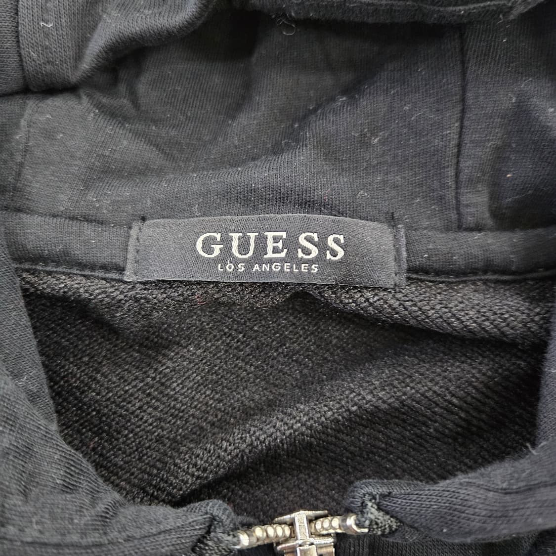 [M] GUESS 게스 블랙 후드 집업 0115YH1 상품이미지3