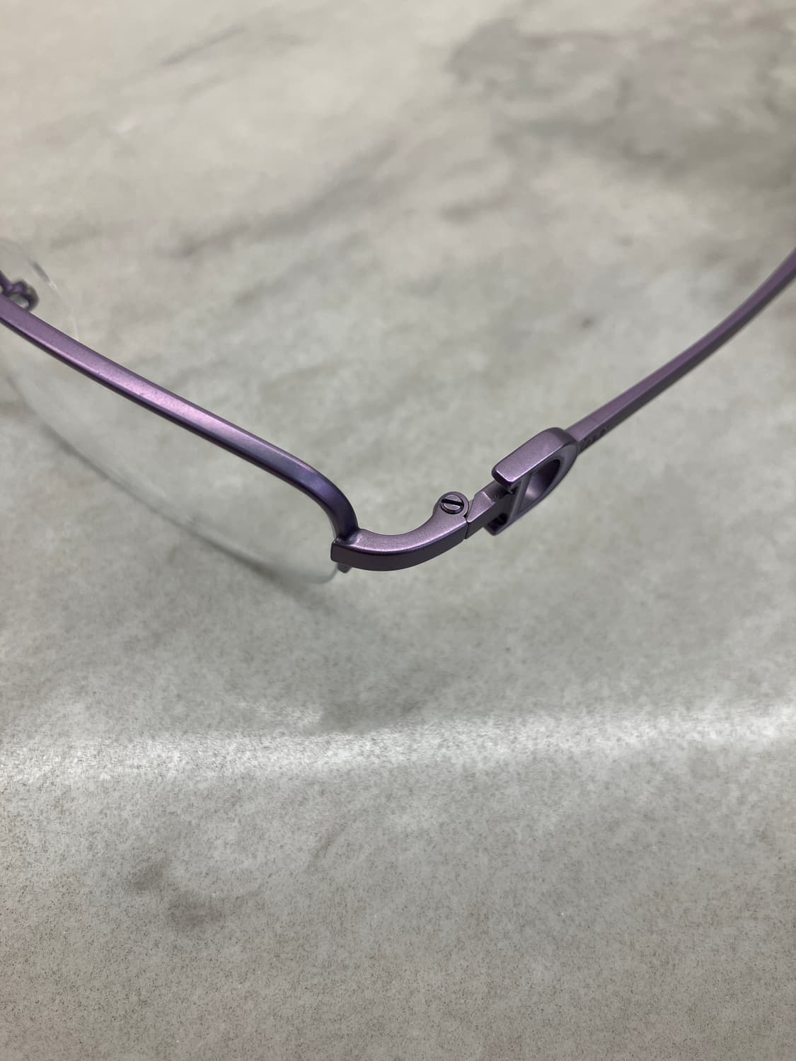 디올 Dior 바이올렛 소프트 스퀘어 반무테 메탈 안경 상품이미지2