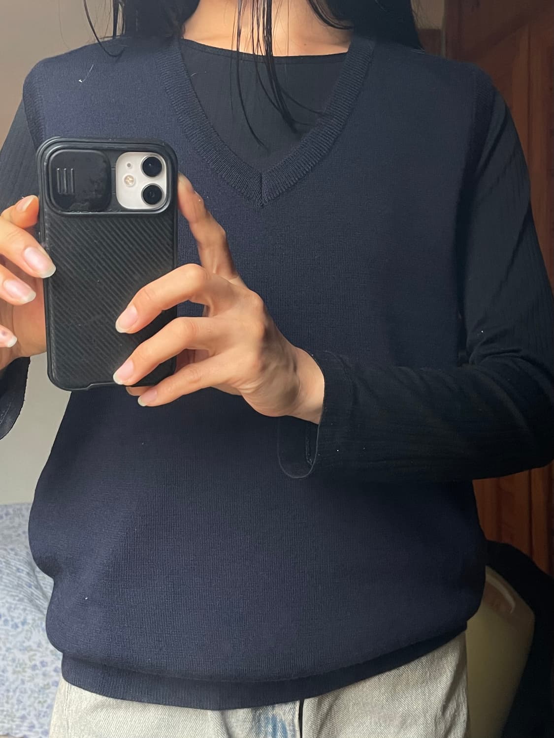 네이비 니트베스트 상품이미지2