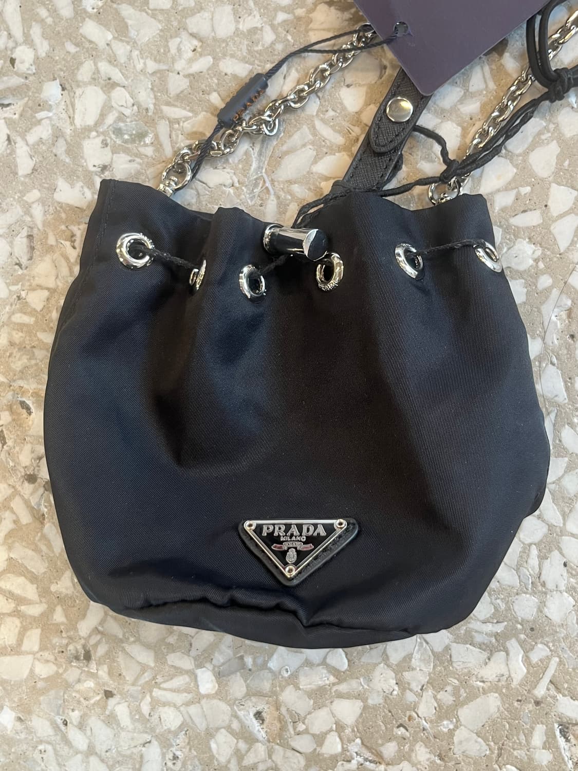 Prada Nylon Mini Drawstring Bag 상품이미지6