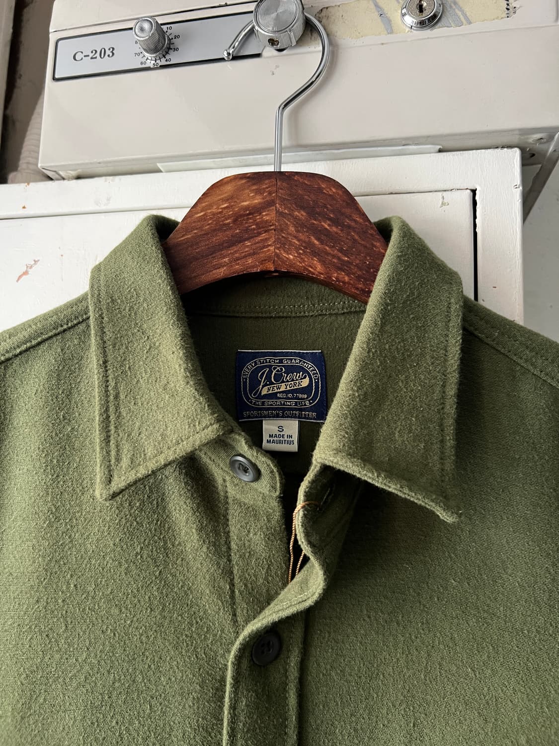 [S]J.Crew 제이크루 올리브그린 샤모아 셔츠 상품이미지2