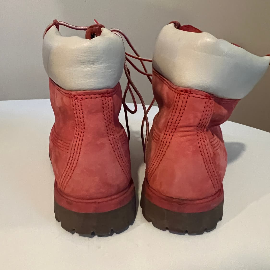 팀버랜드 6인치 프리미엄 워터프루프 레드 누벅 부츠 상품이미지3