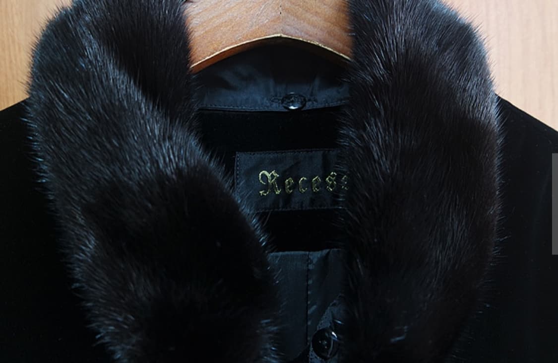 90's Racess  리얼 밍크 믹스 벨벳 판초 망토 상품이미지3