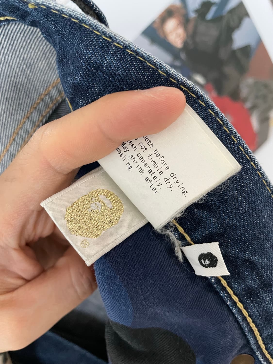 00‘s 베이프 OG 데님팬츠 (M) 상품이미지8