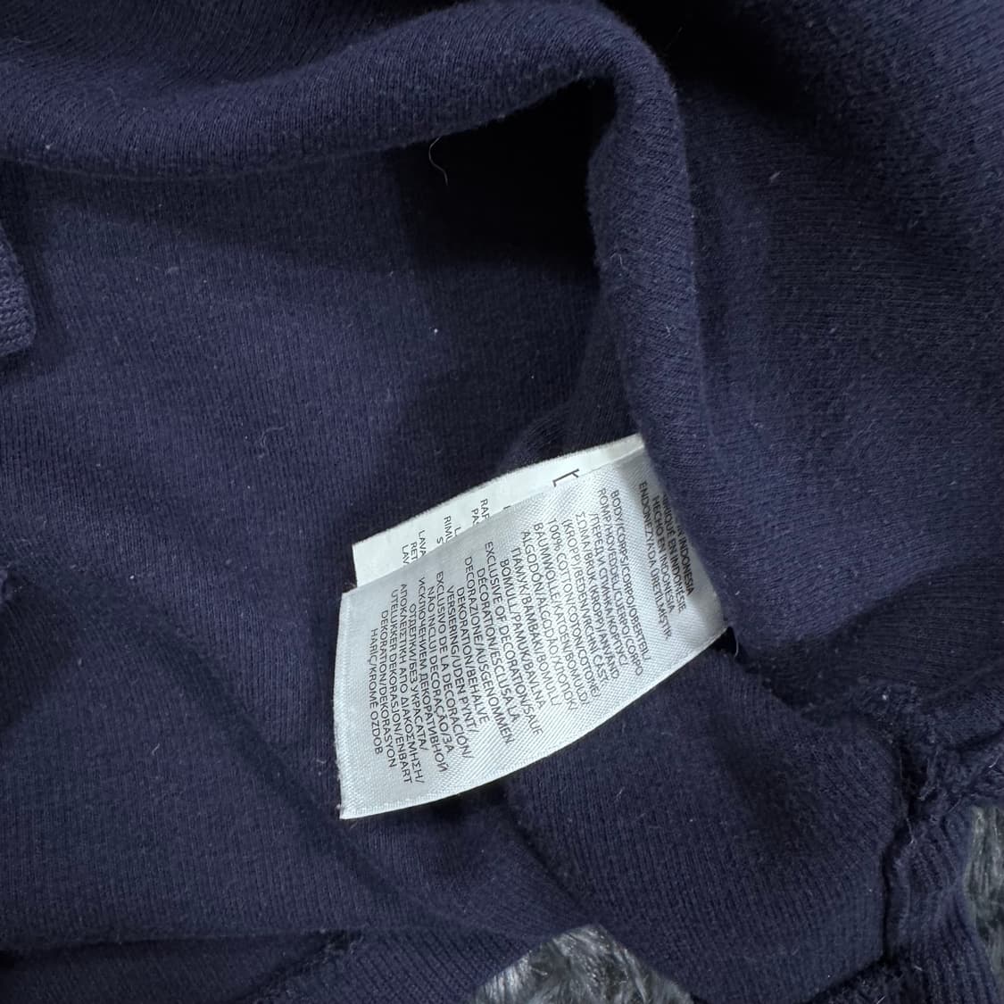 투티/0111 폴로 랄프로렌 네이비 하프 반집업 기모 플리스 니트 상품이미지6