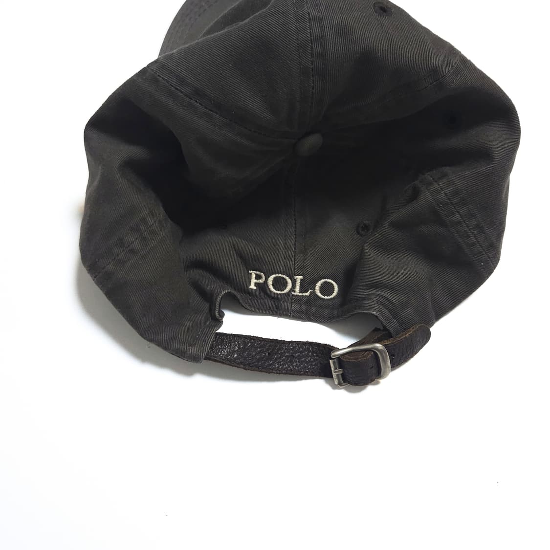 폴로 90s 워시드 레더 스트랩 치노 볼캡 캡모자 상품이미지4