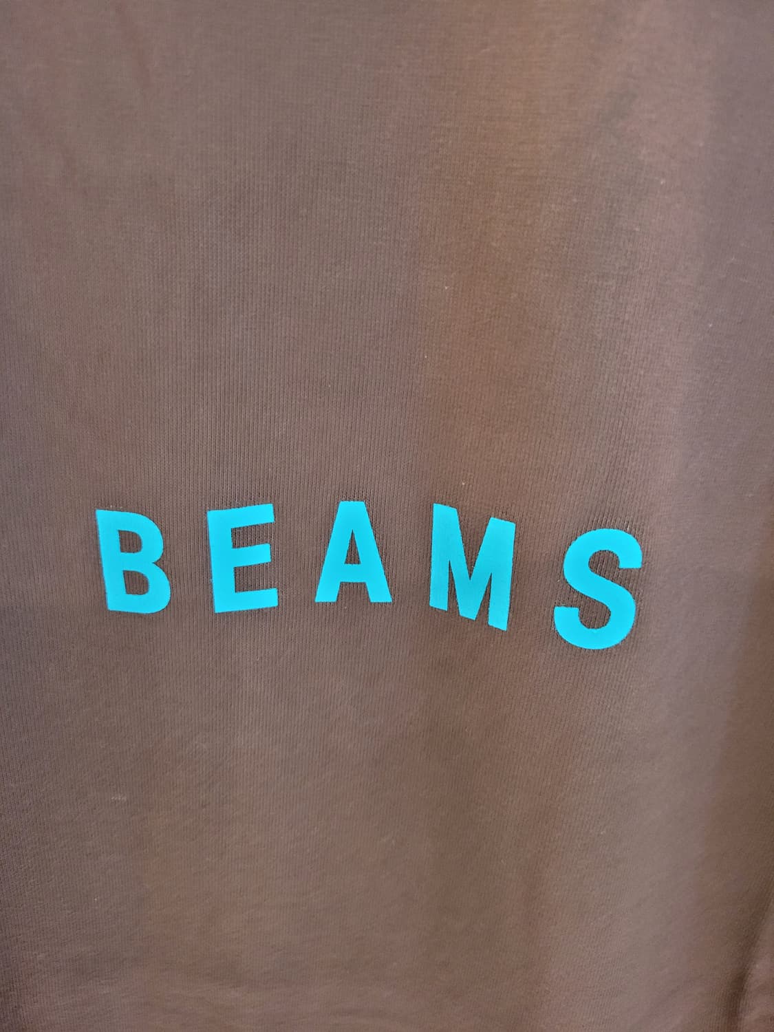 📌 [새상품] BEAMS 빔즈 로고 반팔 티셔츠 (브라운 화이트 블랙) 상품이미지3