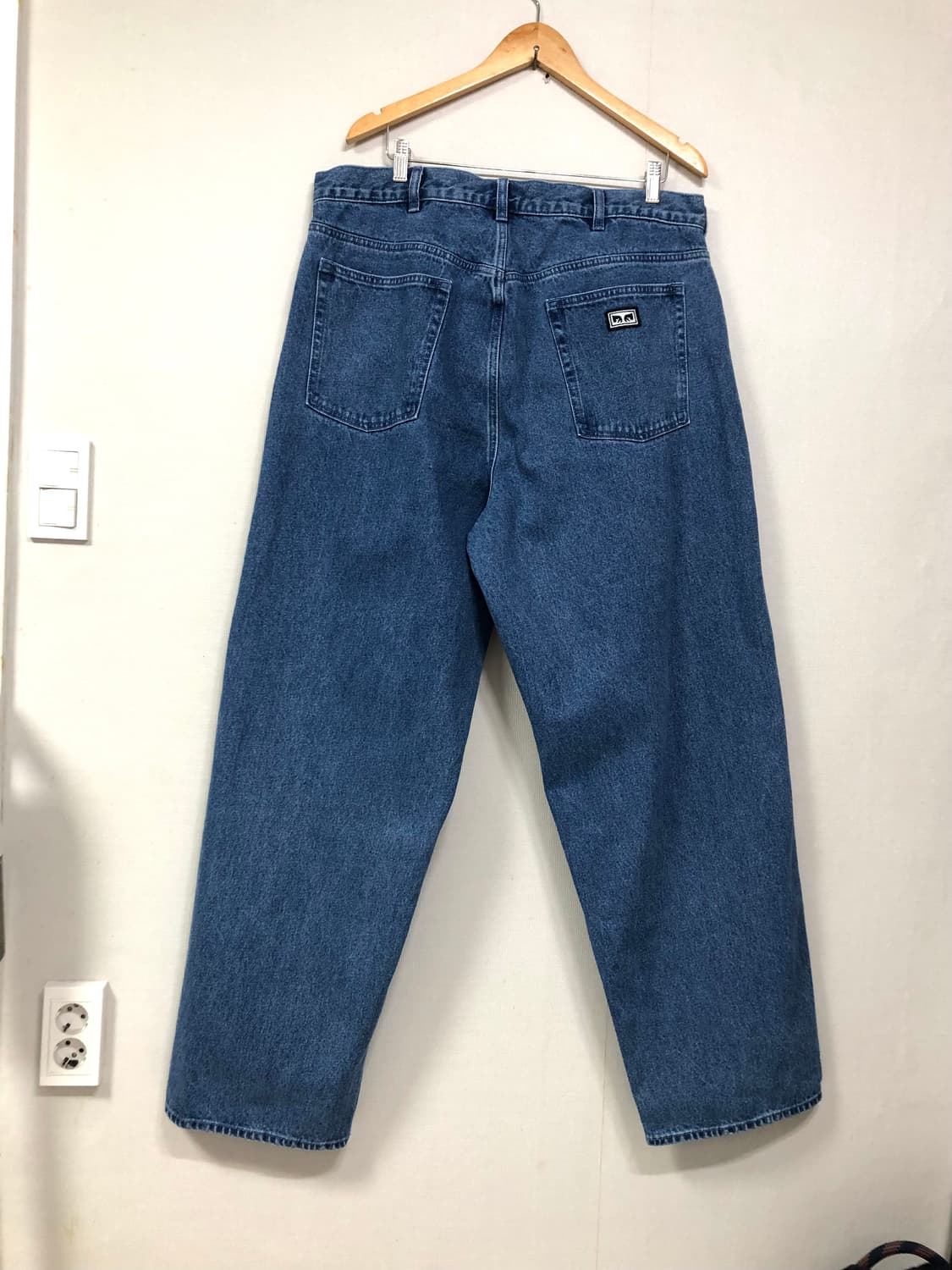 새상품) OBEY 오베이 와이드 루즈 배기 데님팬츠 36 _ 라이트인디고 상품이미지3