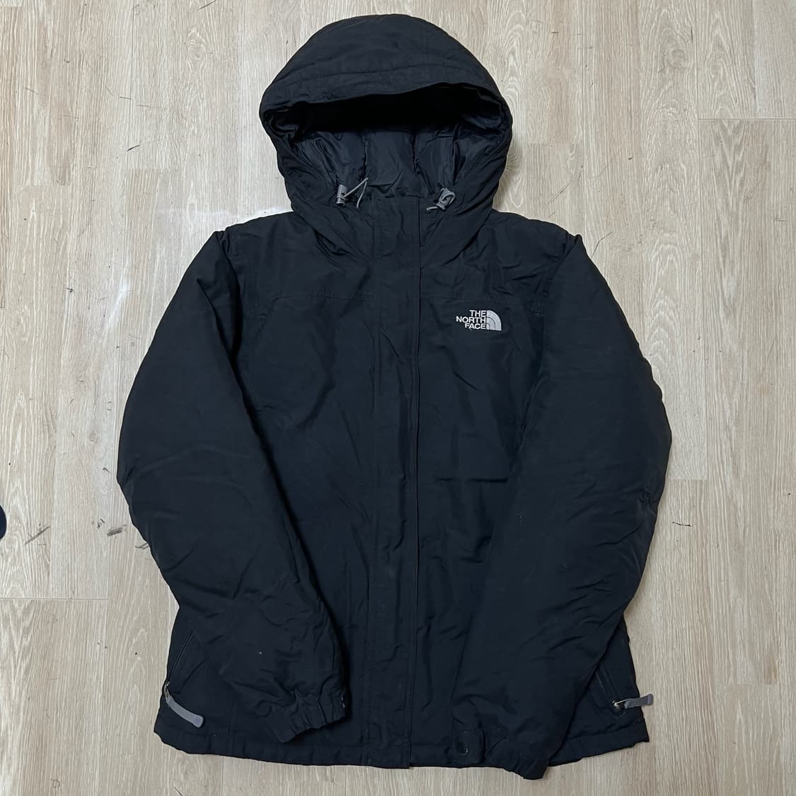노스페이스 로고 구스다운 후드 패딩 L/90  상품이미지1
