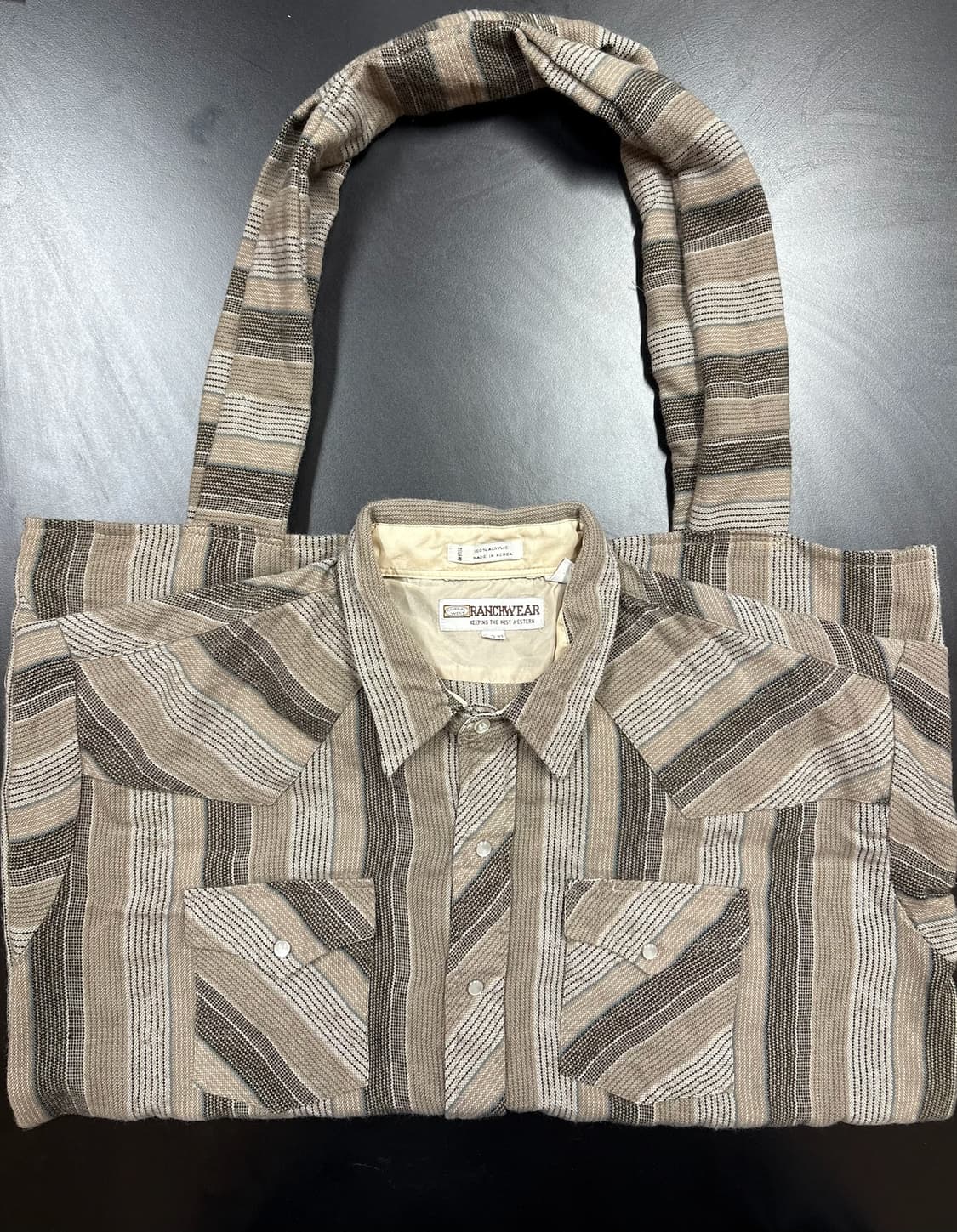 빈티지 셔츠 커스텀 숄더백 상품이미지3