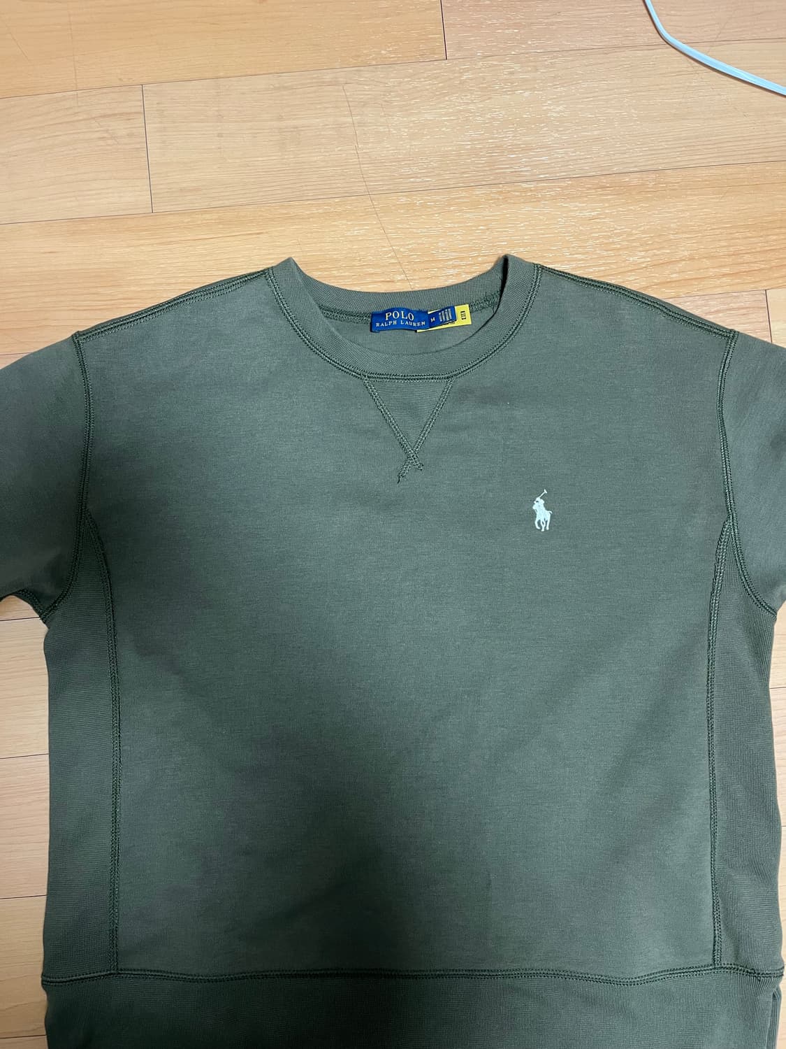 폴로 카키 맨투맨 상품이미지2