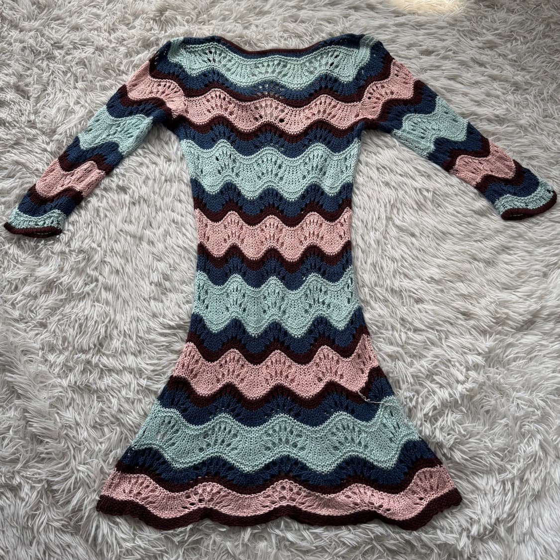 RYU RYU 일본빈티지 모리걸 니트 원피스 노드 빈티지원피스 노드원피스 상품이미지3