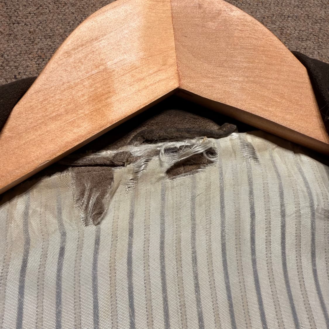 프렌치 빈티지 헤비 카우레더 누벅 A-2 자켓 XL 소가죽 상품이미지6