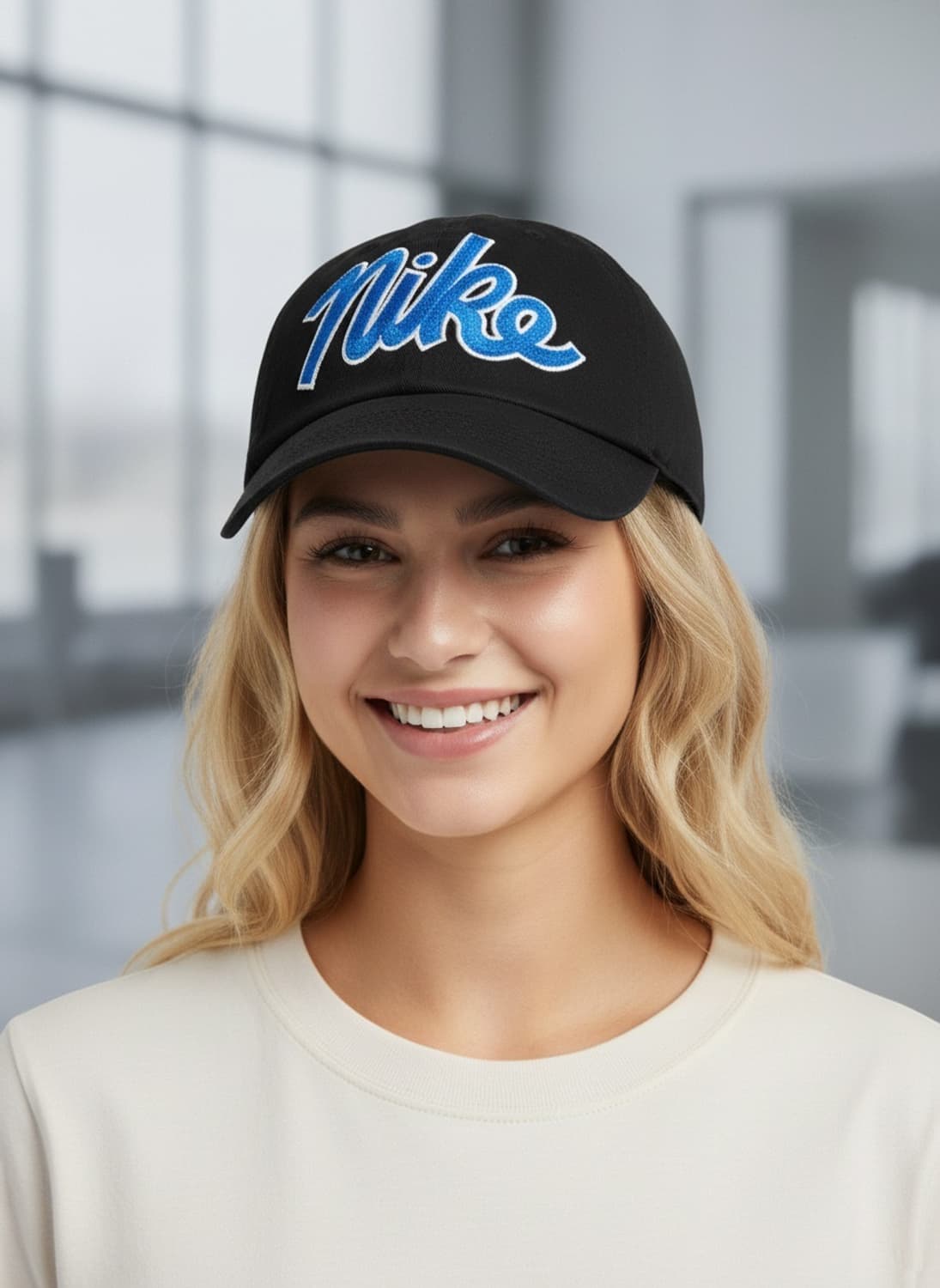 NIKE 나이키 빈티지 초레어 헤리티지86 블루 레터링 자수 볼캡 모자 상품이미지9