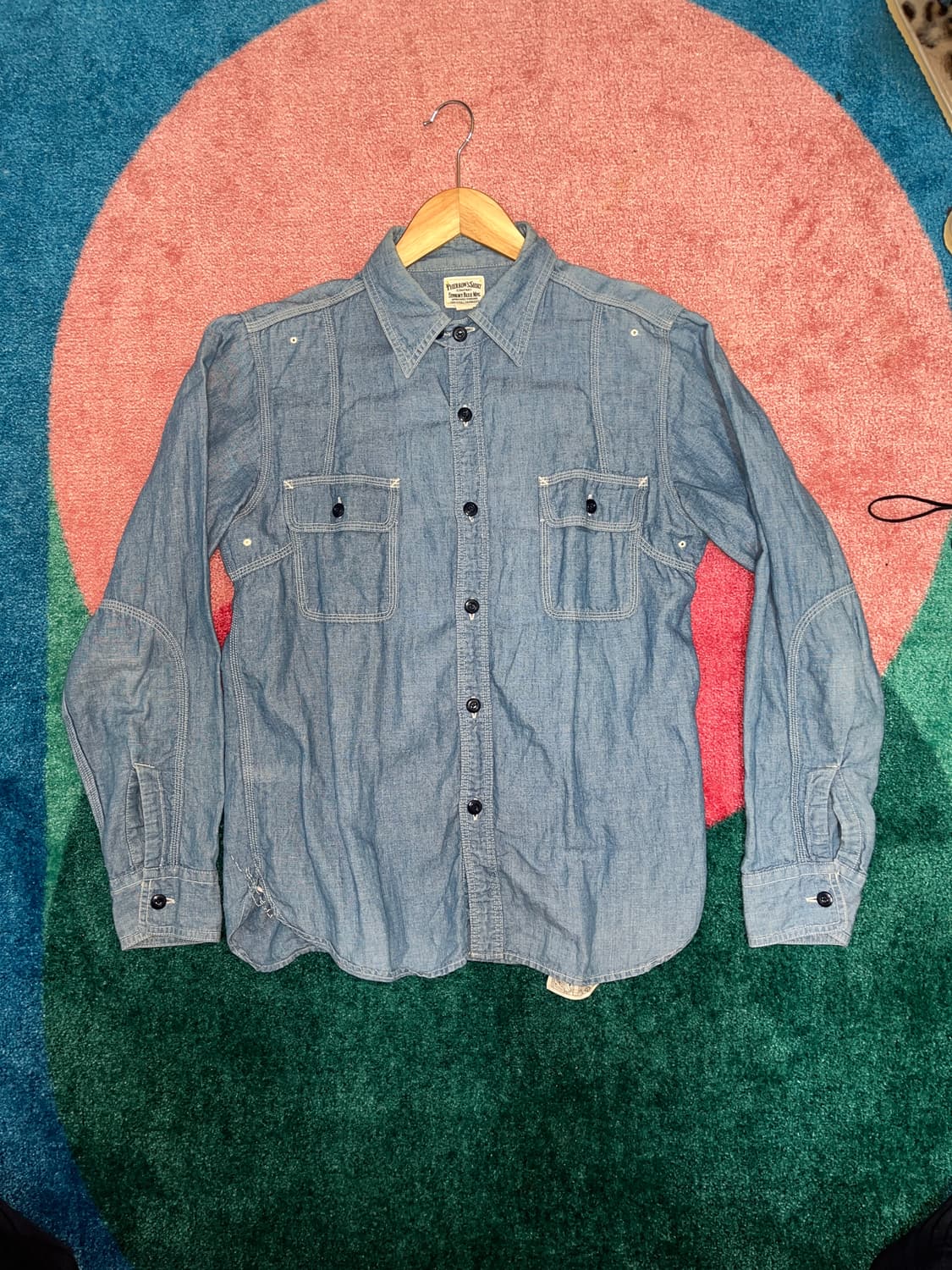 15 1/2 페로우즈 샴브레이 셔츠 상품이미지1