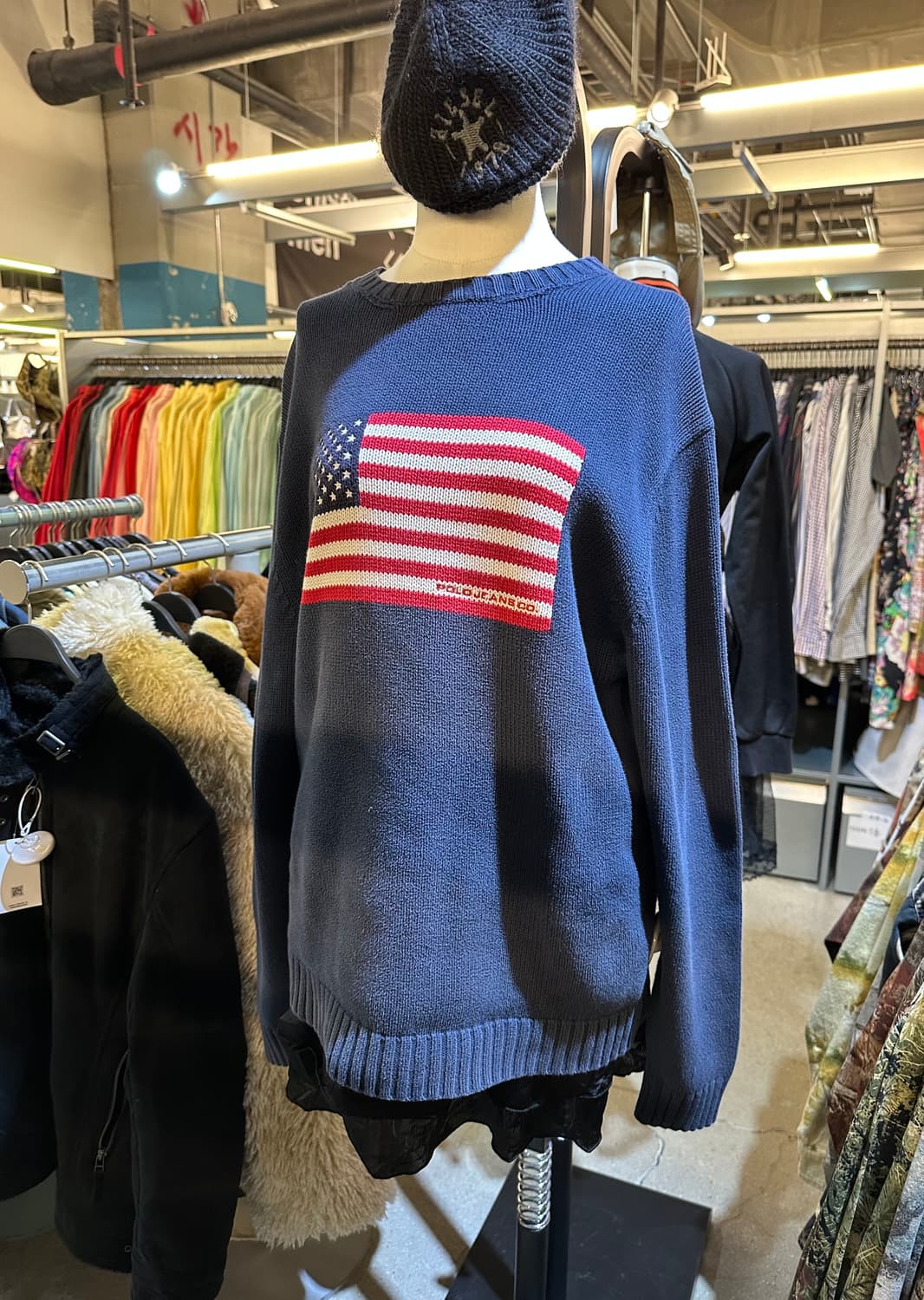 POLO 폴로 네이비 성조기니트 상품이미지1