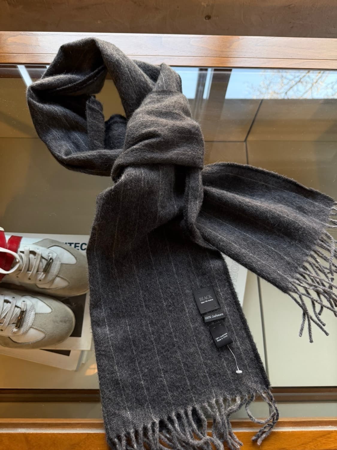 삭스피프스애비뉴 캐시미어 머플러 상품이미지2