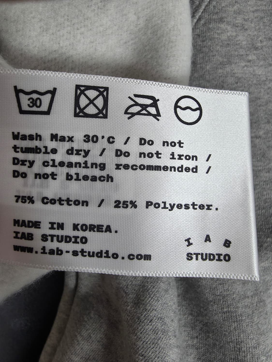 아이앱 스튜디오 투웨이 풀 집업 그레이 화이트 상품이미지3