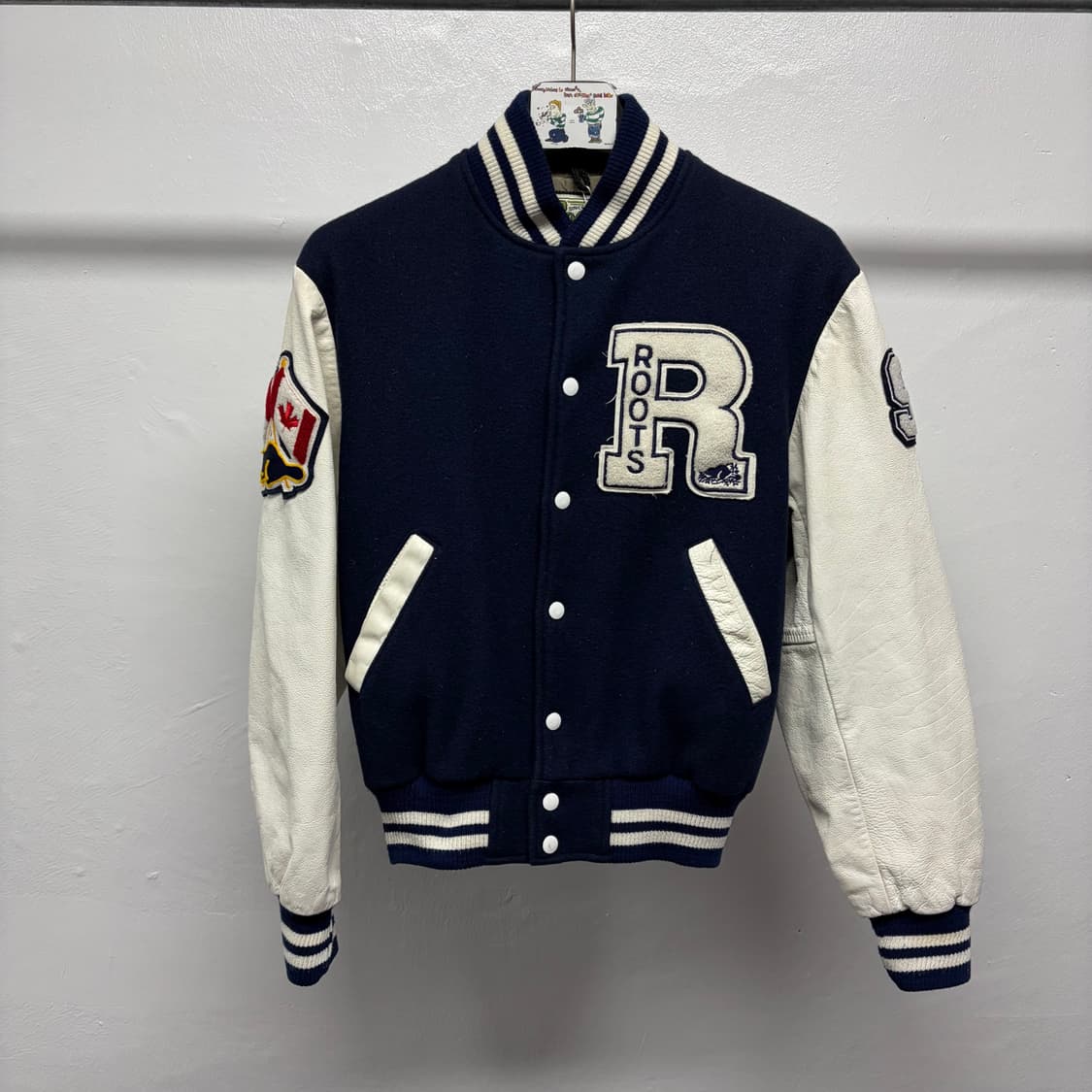 90S 루츠 캐나다 울 레더 바시티 상품이미지1