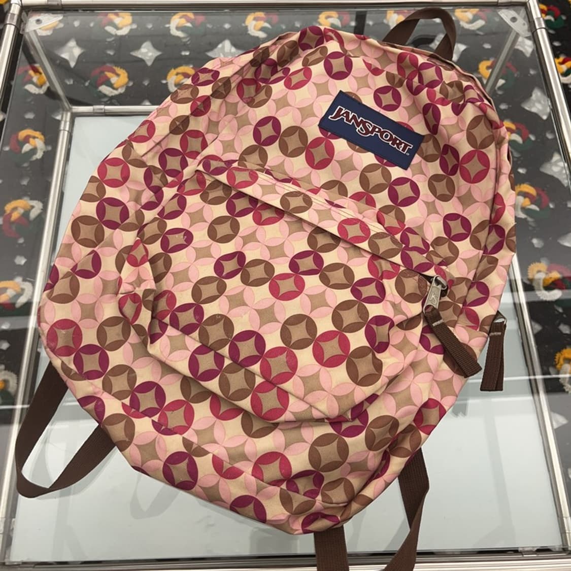 잔스포츠 Y2K 멀티핑크 다이아패턴 백팩 C08516 상품이미지3