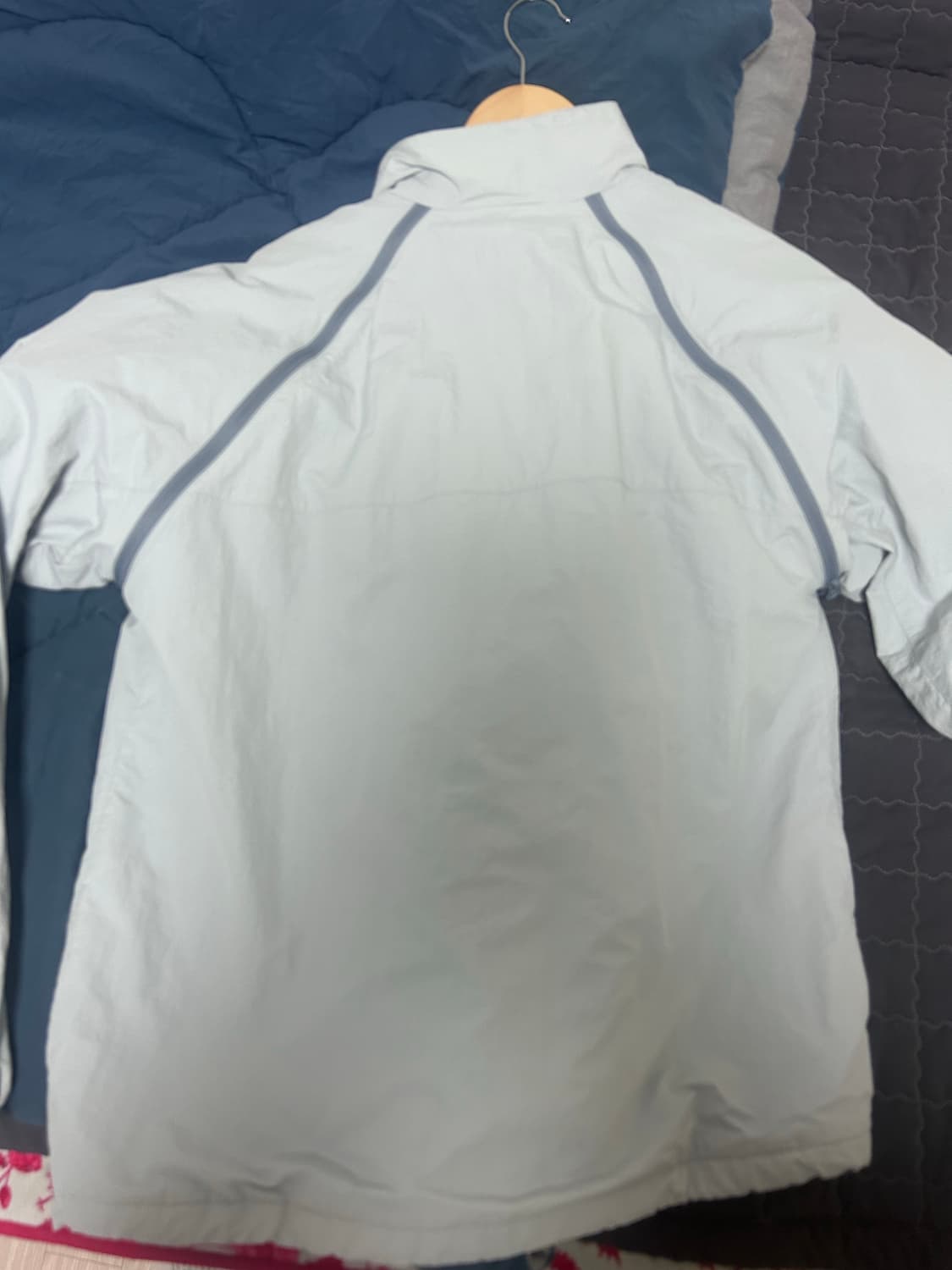 산산기어 바람막이 3사이즈 슬래시 지퍼 자켓 라이트그레이 상품이미지4