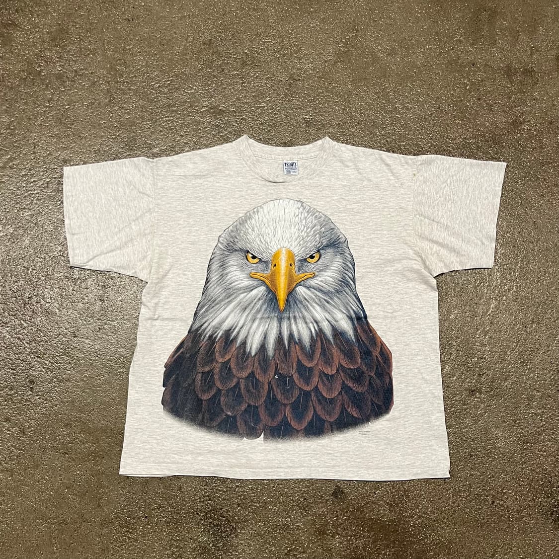 90s 이글 헤드 프린팅 티셔츠 (105-110) 상품이미지1