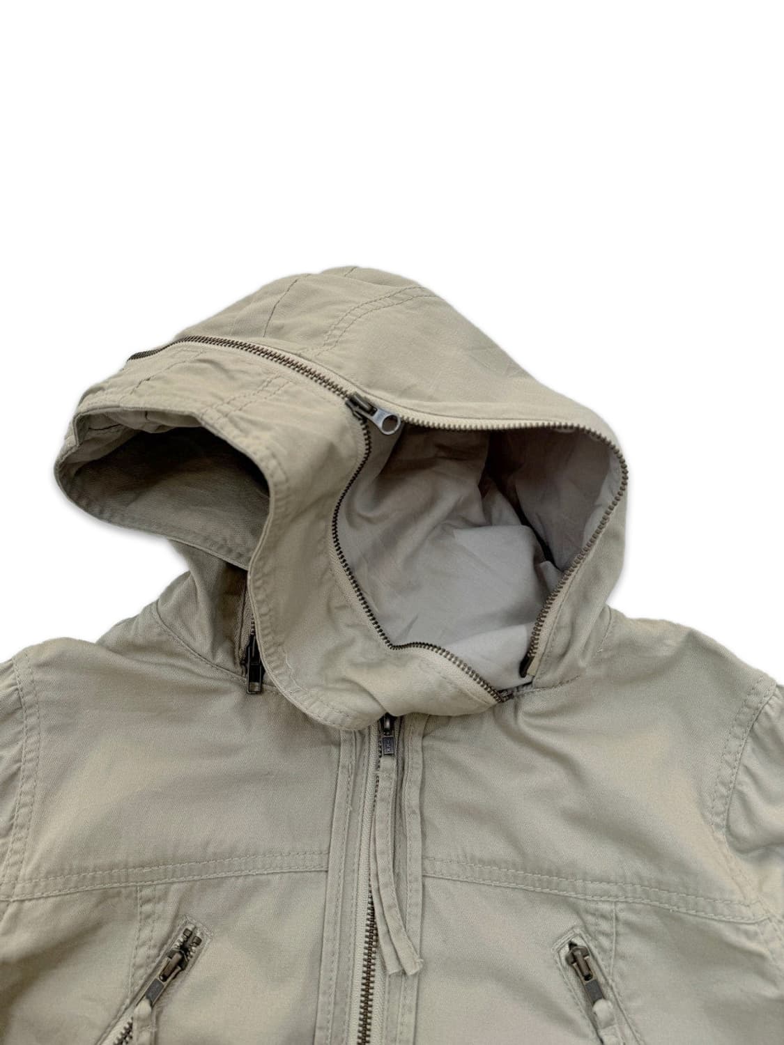 빈티지 베이지 포켓 집업 자켓 상품이미지5