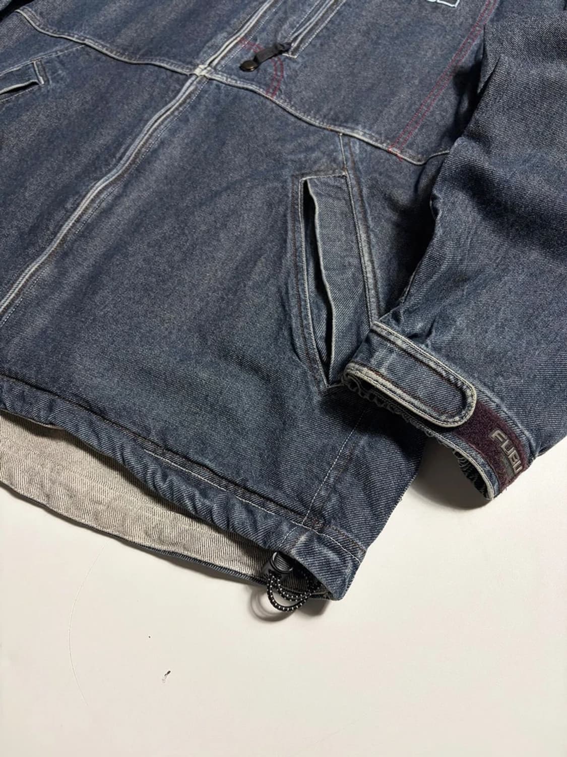FUBU 푸부 Y2K 빈티지 오버 데님 후드 자켓 R1833 상품이미지3