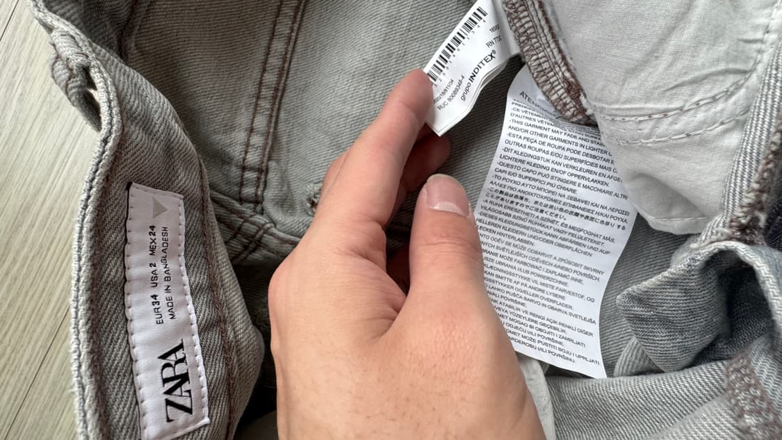 새상품 자라 와이드데님팬츠  상품이미지7