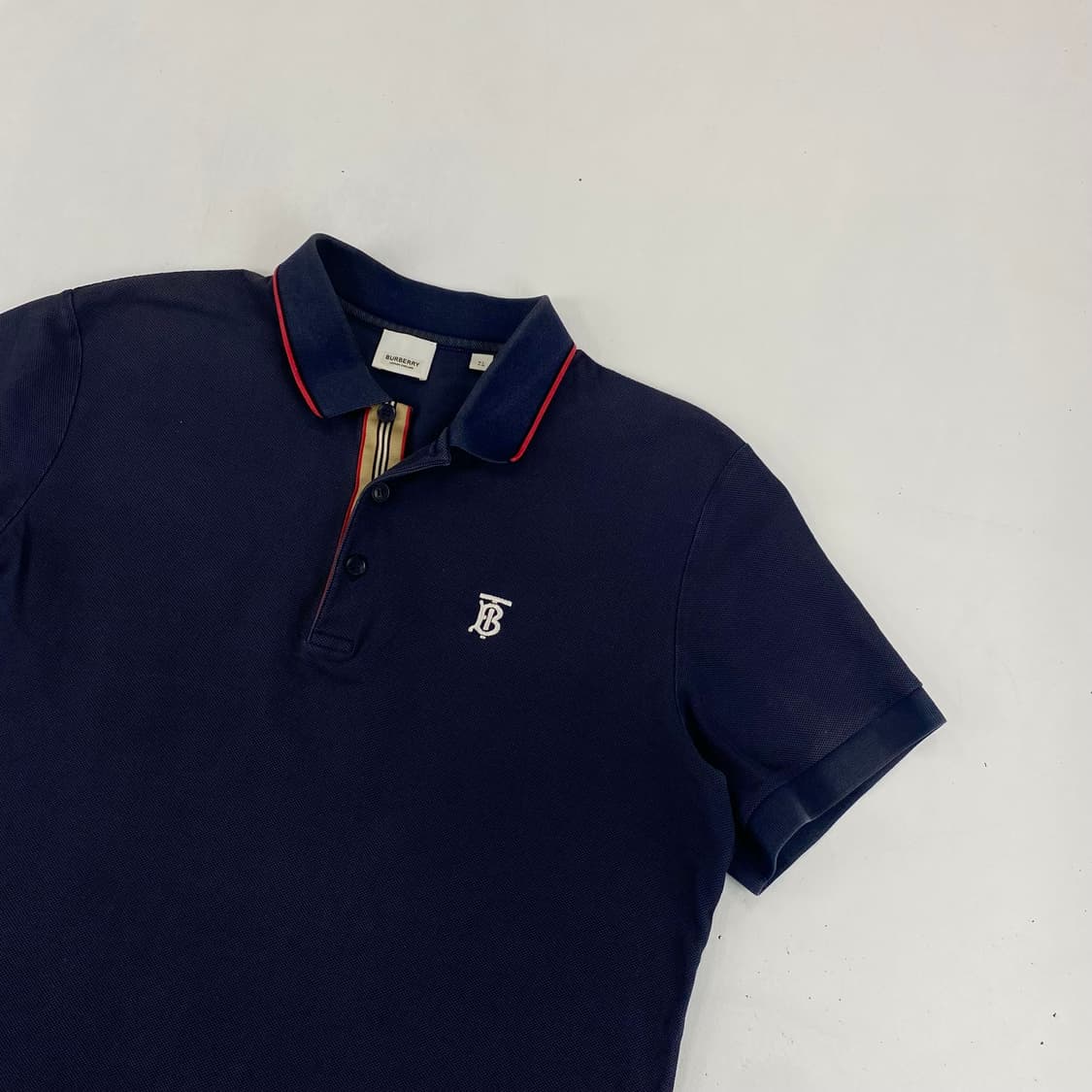버버리 tb 아이콘 피케 폴로 셔츠 네이비 (103) 상품이미지1