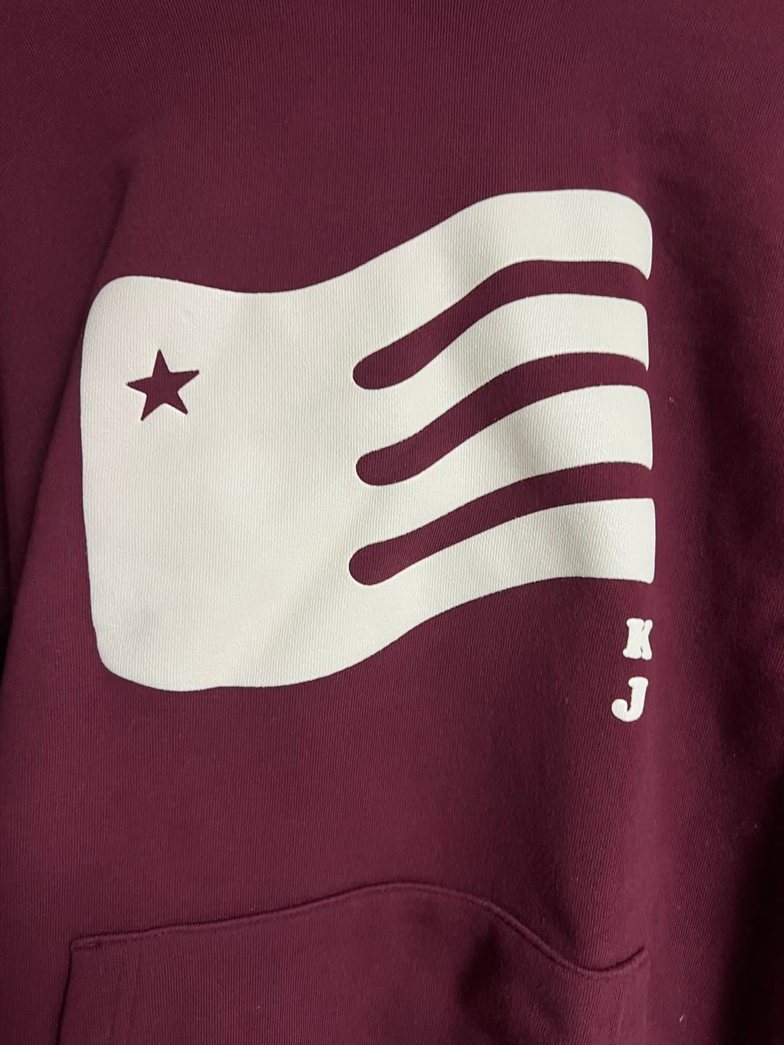 기준 플래그 후드티 버건디 (L-XXL) 상품이미지3