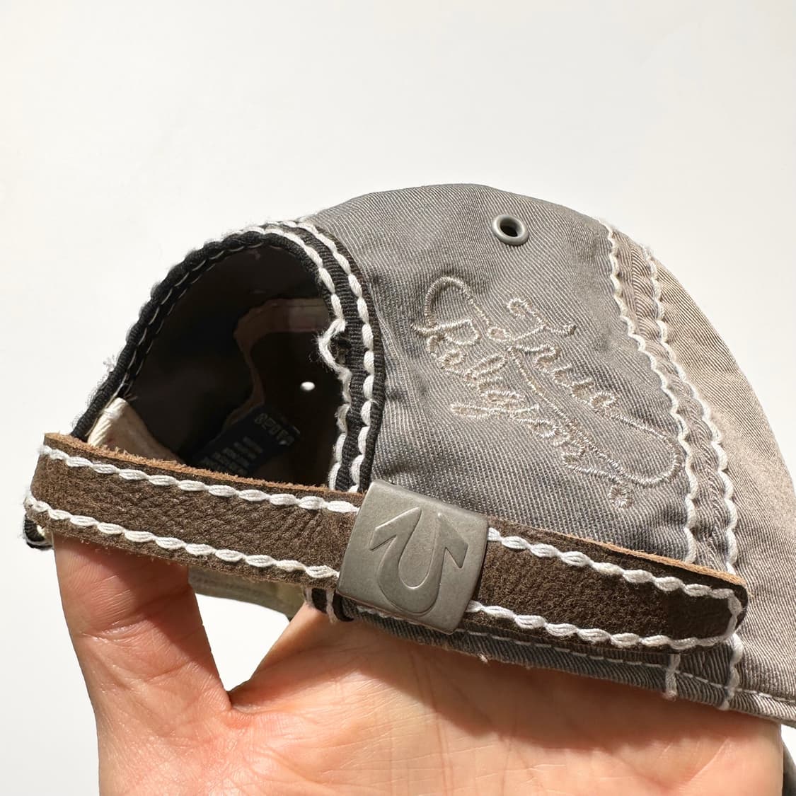 트루릴리전 Y2K 로고 볼캡 딸기우유 핑크 상품이미지4