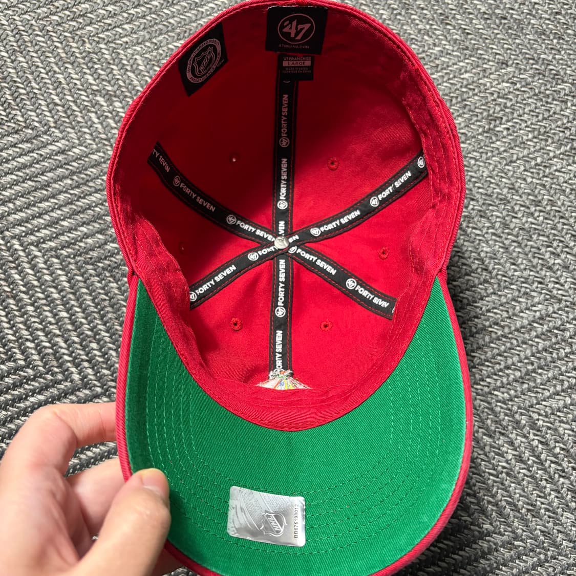 47브랜드 시카고 블랙호크스 레드 볼캡(M-L) 상품이미지5