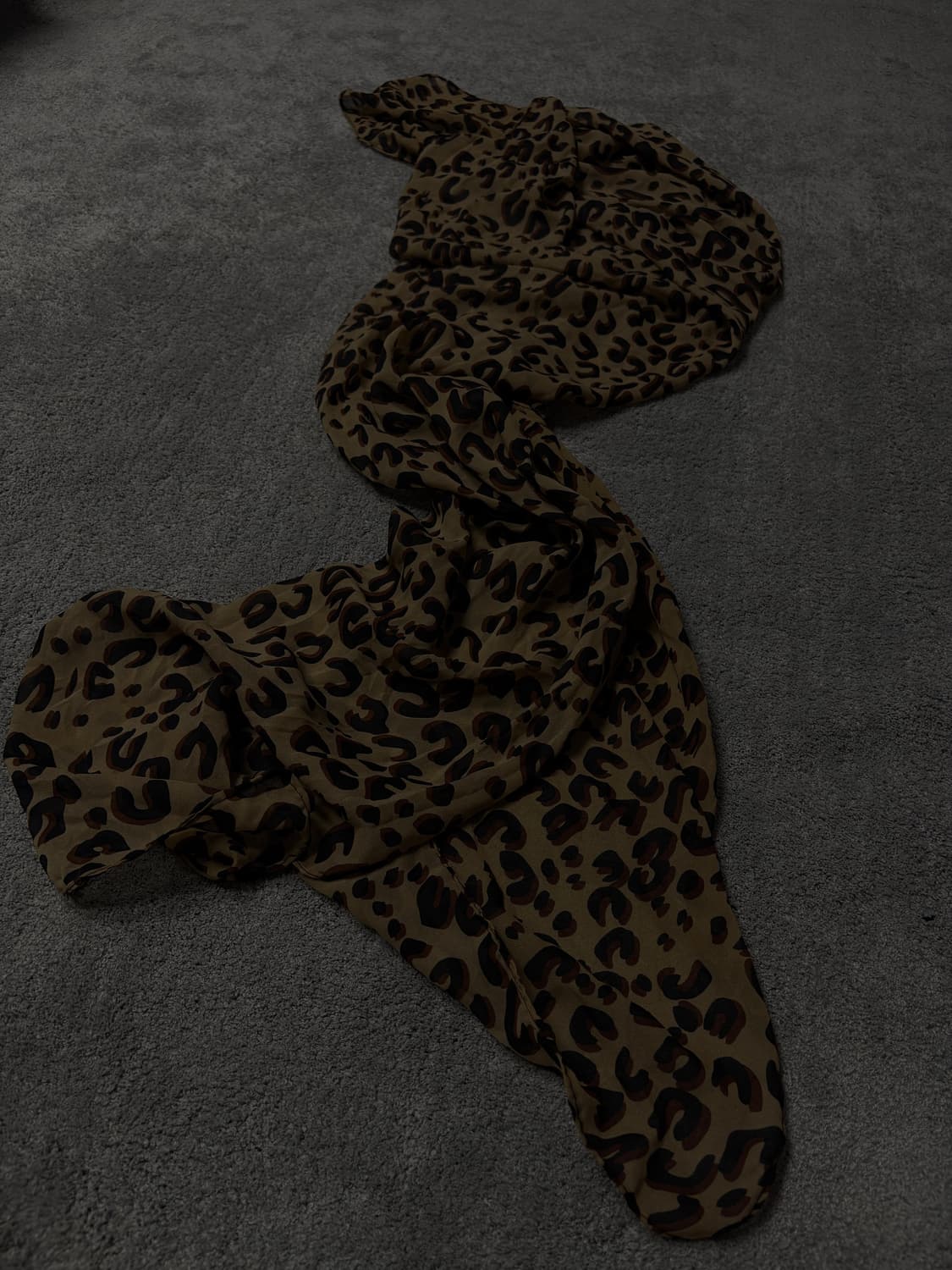 Vintage vkei punk mood leopard scarf 상품이미지1
