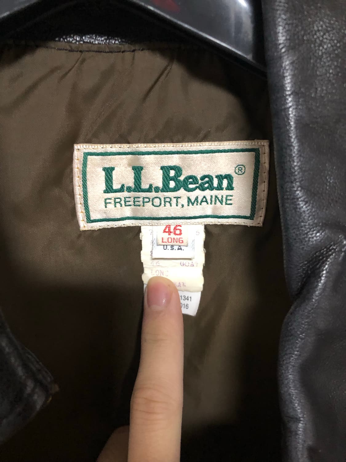 LL Bean 엘엘빈 80s 고트스킨  A-2 플라이트 자켓 상품이미지4