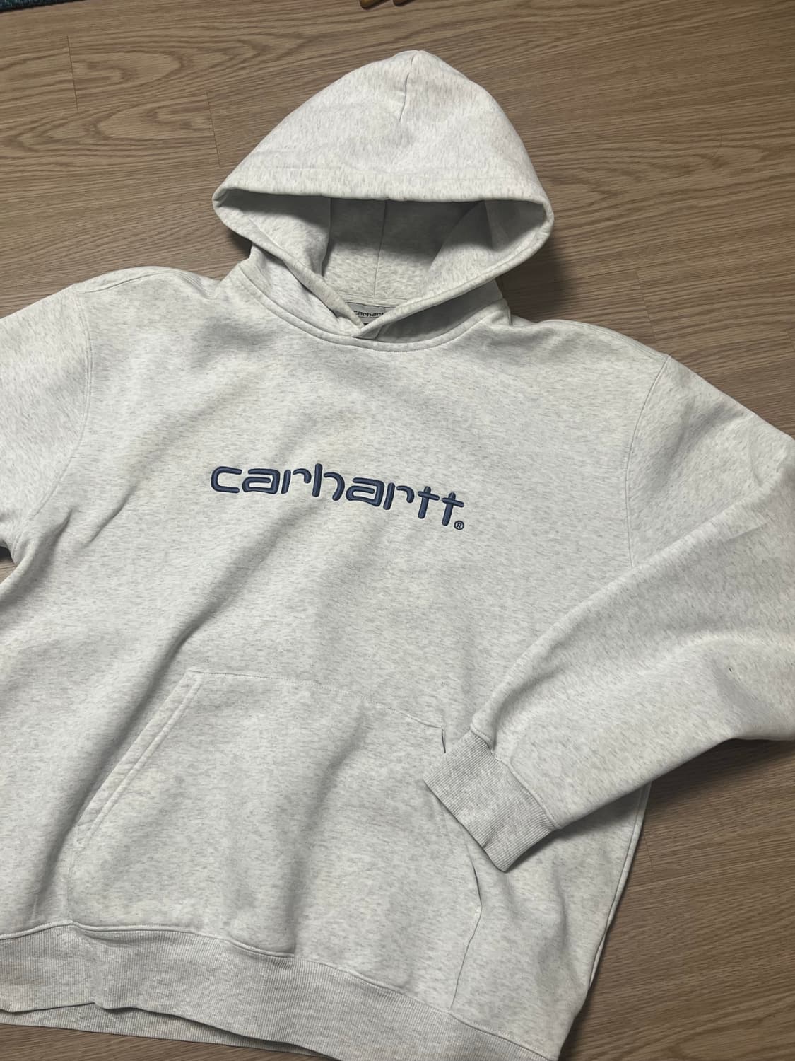칼하트 윕 wip 백염 애쉬 그레이 후드티 상품이미지4