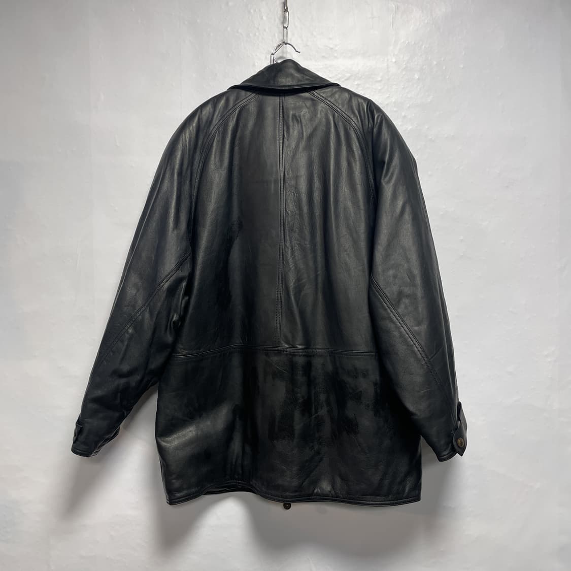 90~00s 이탈리아 빈티지 레더 자켓 상품이미지8