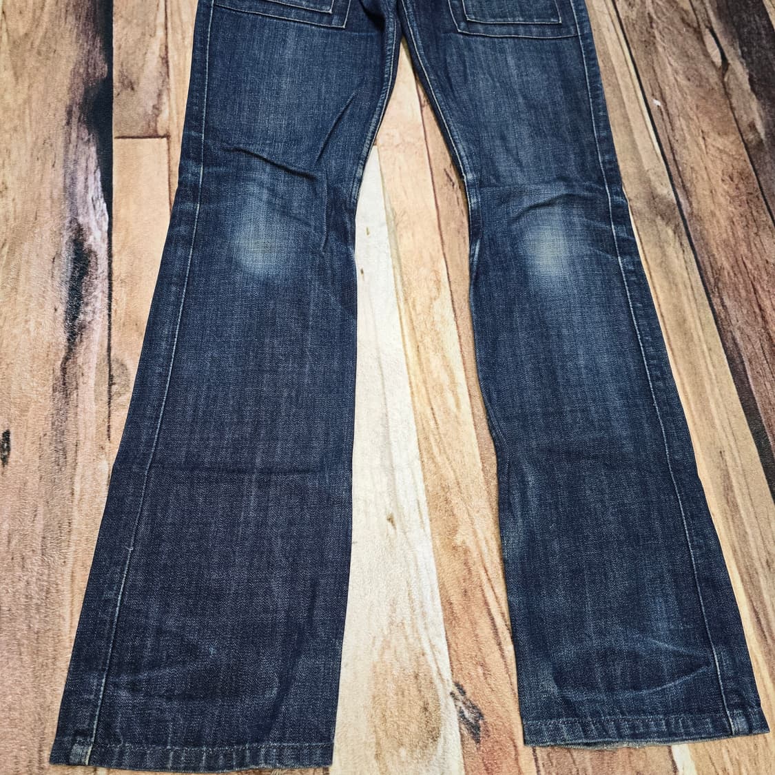 00s Japan Vintage Lee 로우라이즈드 데님 부시팬츠 32 상품이미지2