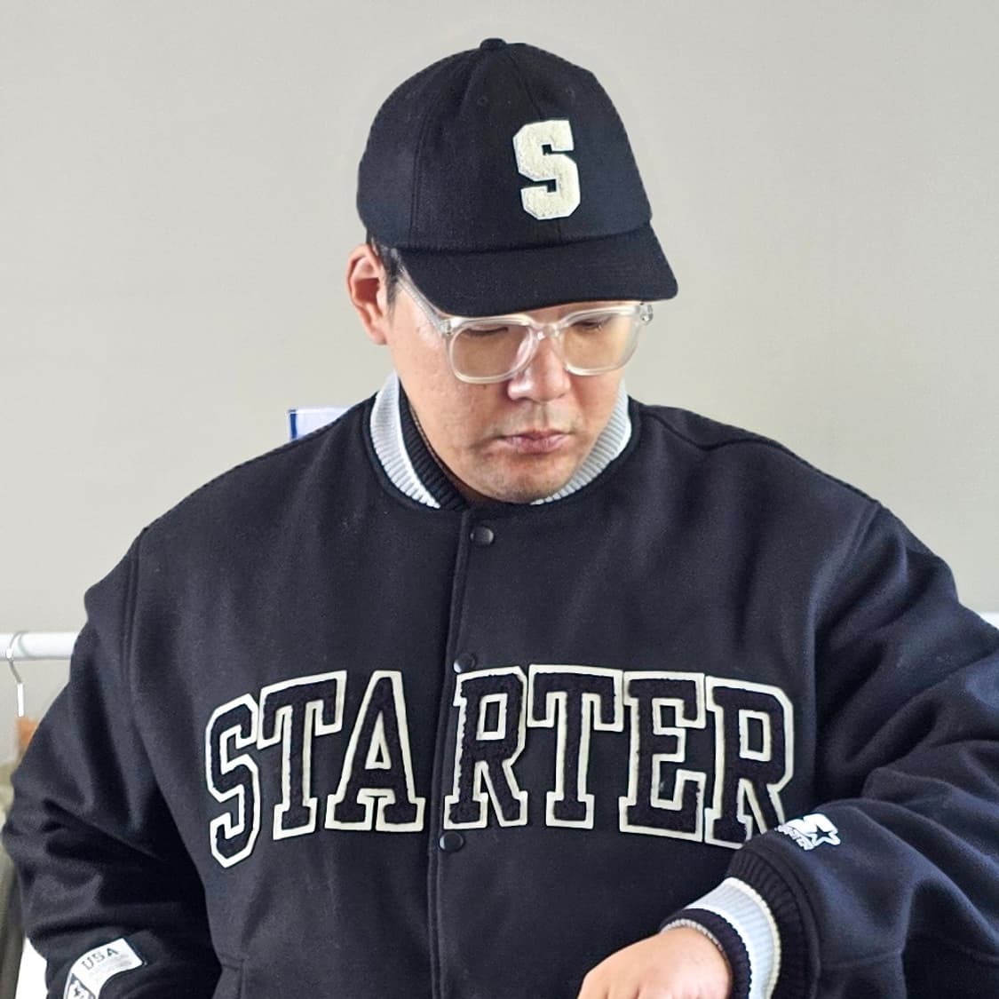 62cm 큰 머리도 편한 S 이니셜 야구모자  펠트 스타터 볼캡 상품이미지4