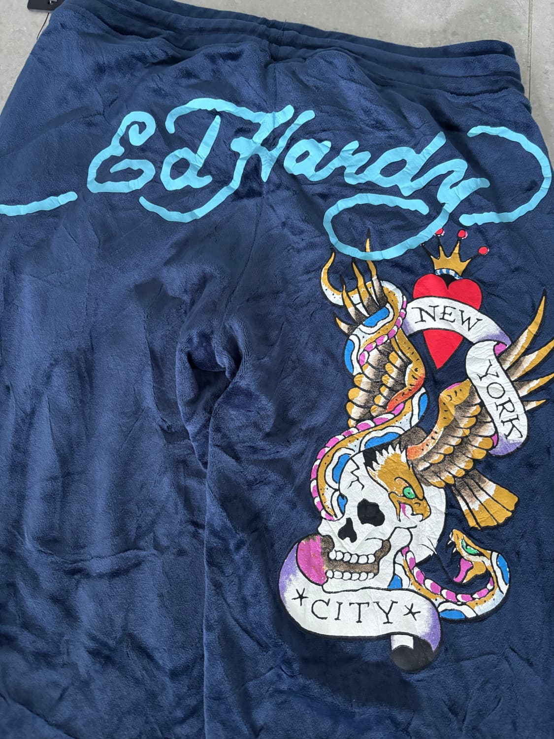 [새제품] 에드 하디 벨루아 벨벳 후드집업 팬츠 셋업 상품이미지9