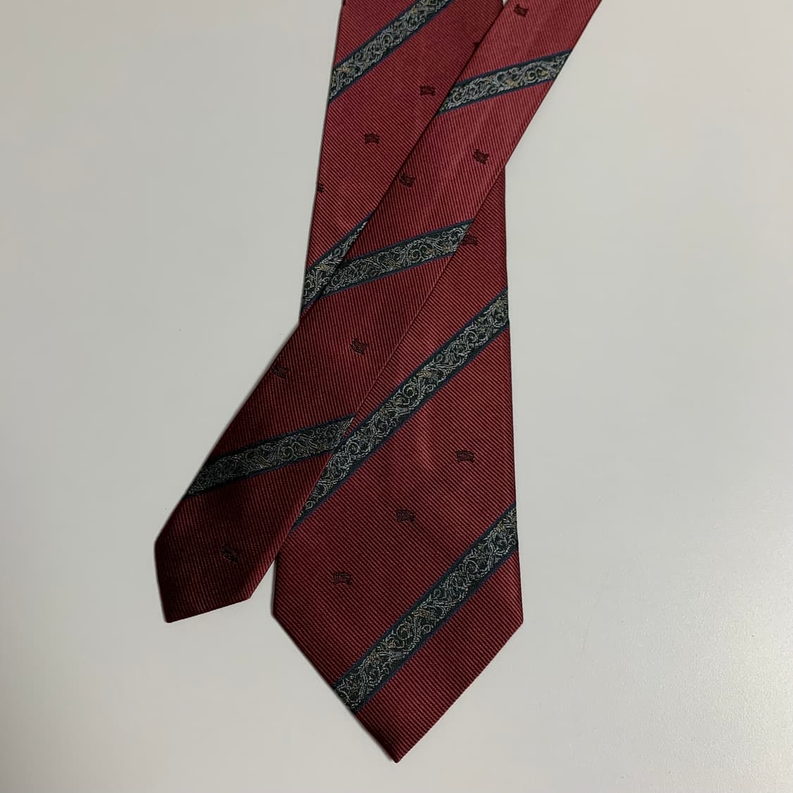 버버리(BURBERRY) 모노그램 명품넥타이 A+등급 8.9cm 상품이미지3