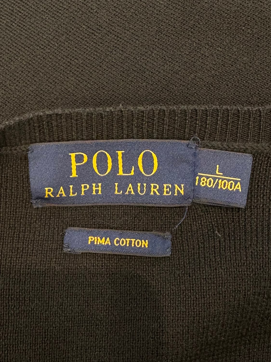 폴로 랄프로렌 피마코튼 브이넥 니트 상품이미지8