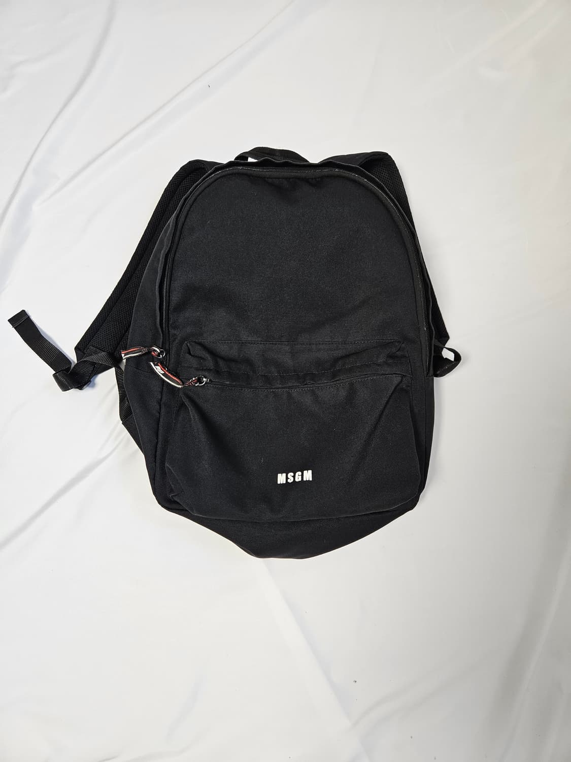 MSGM 클래식 백팩 가방 코튼 블랙 상품이미지1